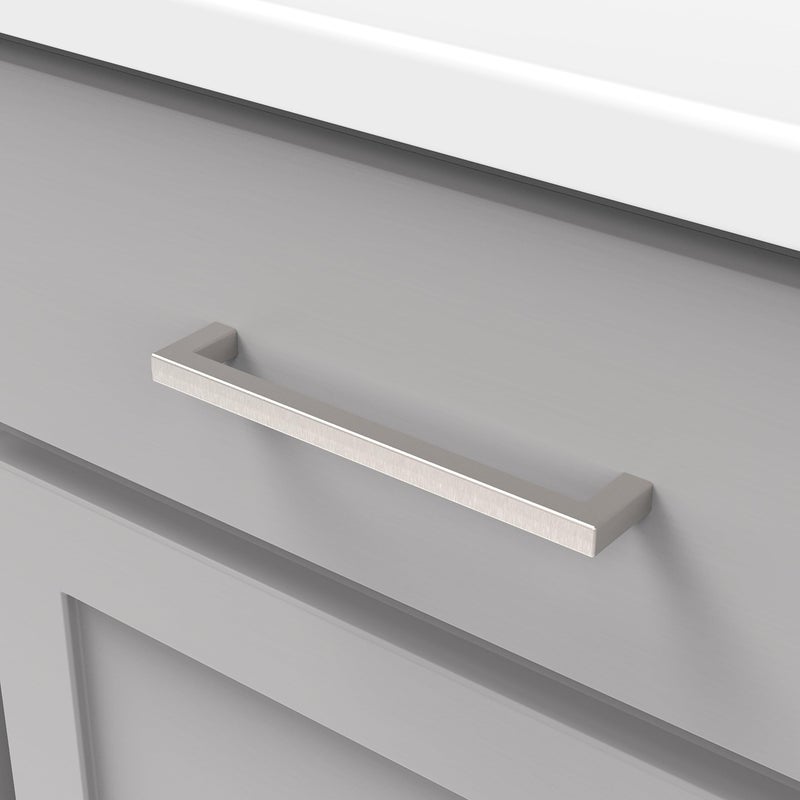 Hickory Hardware Solid Core Kitchen Cabinet Pulls  Luxury Cabinet Handles  Hardware for Doors & Dresser Drawers  6-5/16 Inch (160mm) Hole Center  Stainless Steel  Skylight Collection(Pack of 1) - Image 4